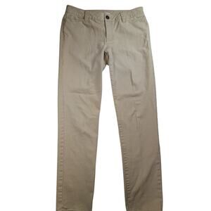 CAbi Khaki Straight Leg Pants Womens 8 Classic Casual Workwear Clean Casual